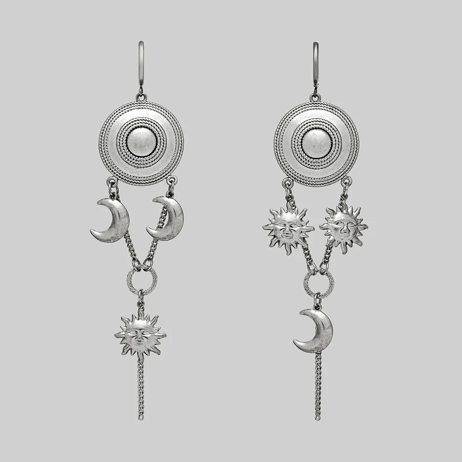 DIEM. Astrological Drop Earrings - Silver